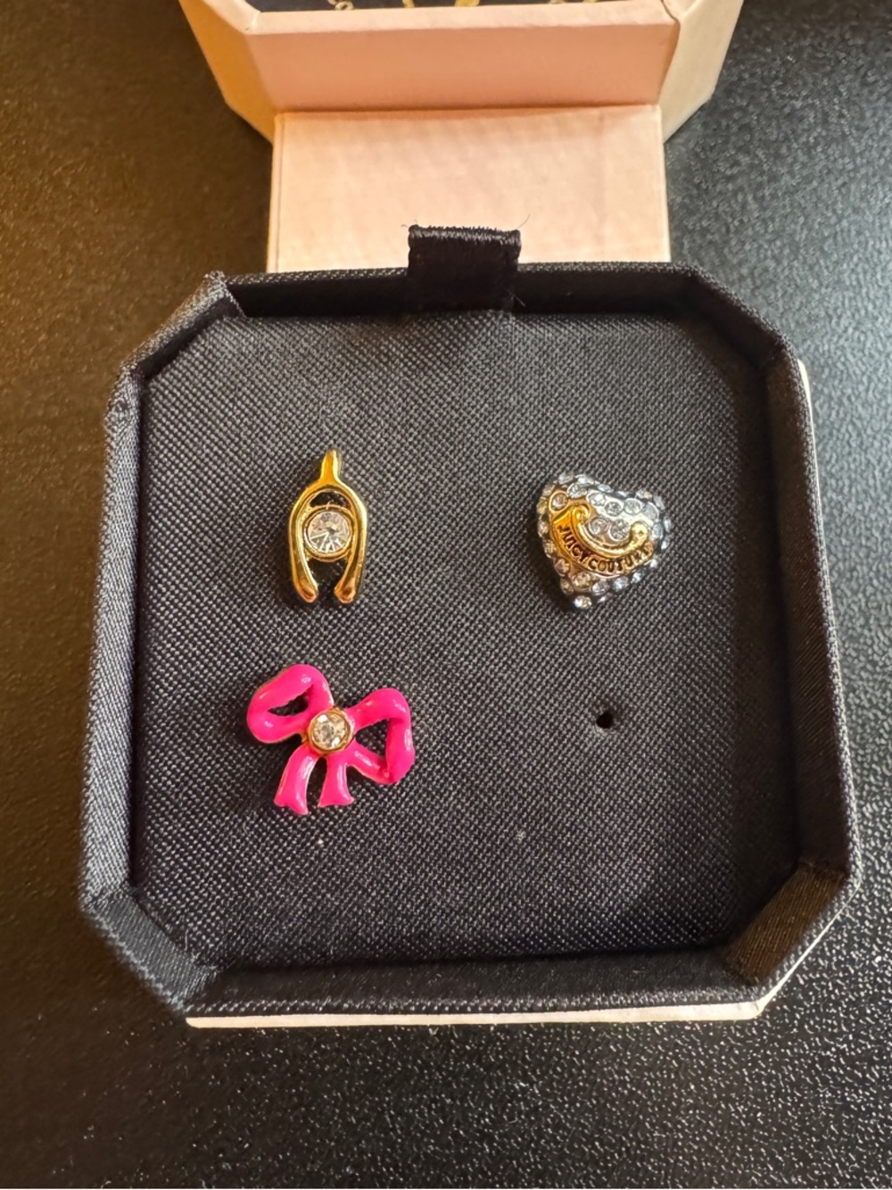 Juicy Couture Single Earrings, NWOT (missing one)
